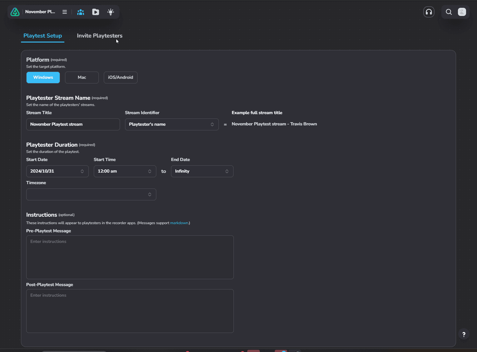 Level Up Your Playtests with Live Aware's Revamped Playtest Management System