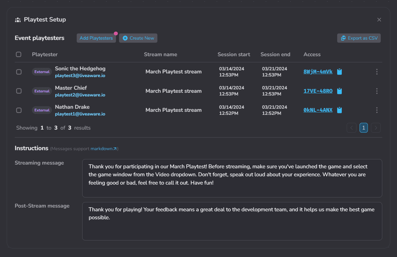 Playtest Management Levels Up!